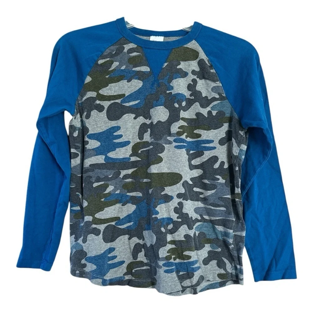 Hanna Andersson Kids Camouflage Long Sleeve Shirt, Sz 150 (US 12)